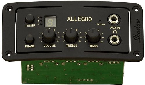 Shadow SH-Allegro Звукосниматель с тембрблоком, врезной, для акустической гитары.